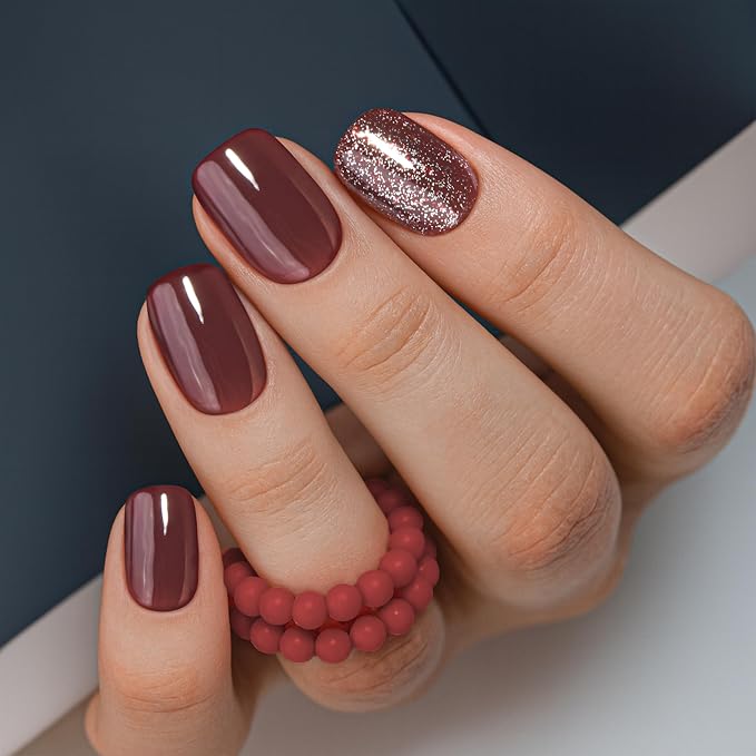 Wine Red Glitter