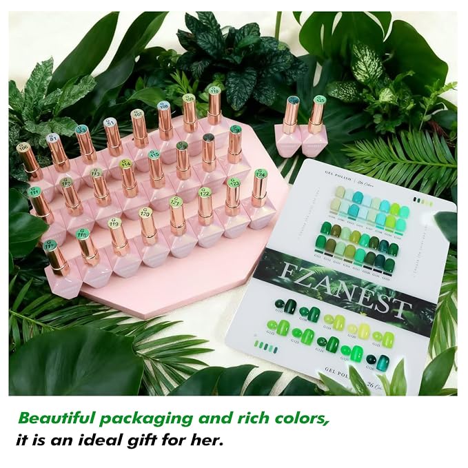 30 Green Colors Set