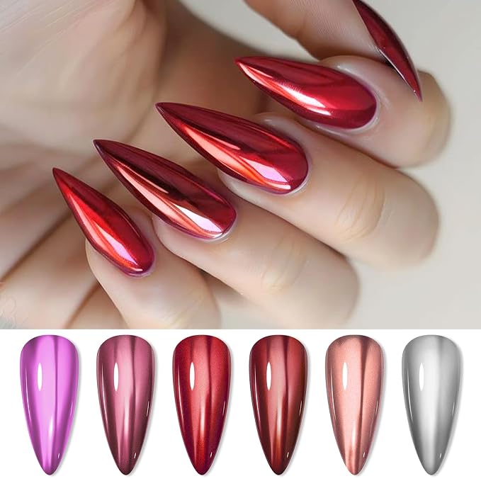 6Pcs Metallic Nail Polish-2
