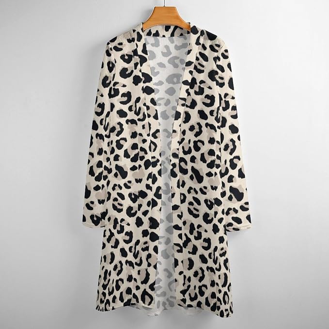 Gray Leopard Print