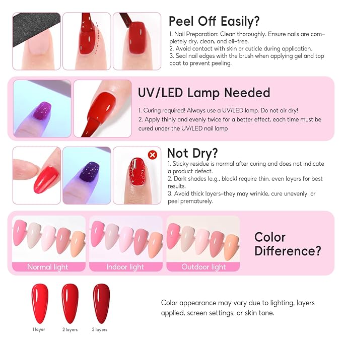 35 Colors & 5pc Top Base coat (All Seasons)