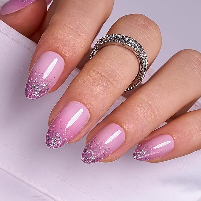 C1 - ombre glitter tips