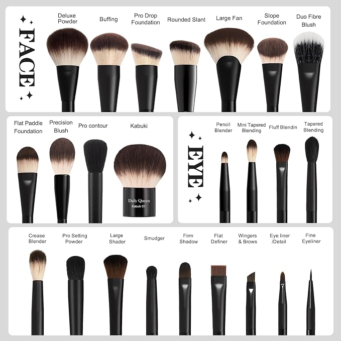25pcs brush with box