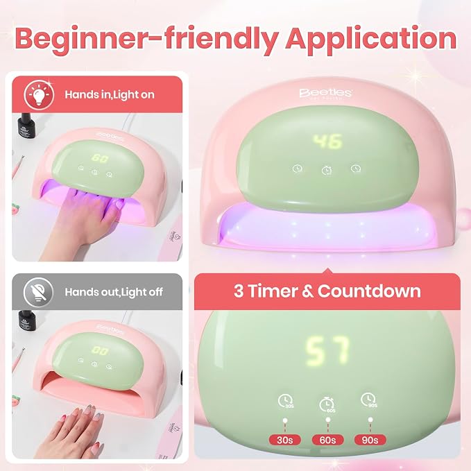 Z-UV Nail Lamp for Hands & Feet Candy Pink