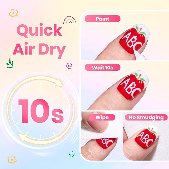 0 -12 Colors Nail Polish Pens