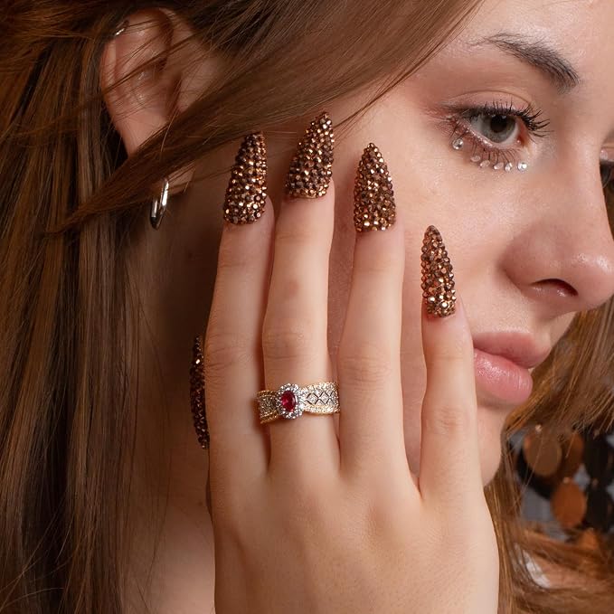 Classic Golden Rhinestone