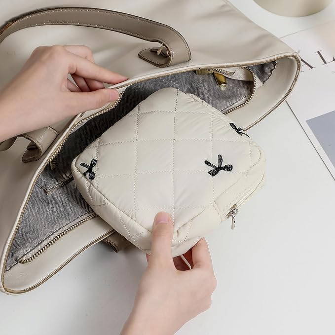 06Beige Bow