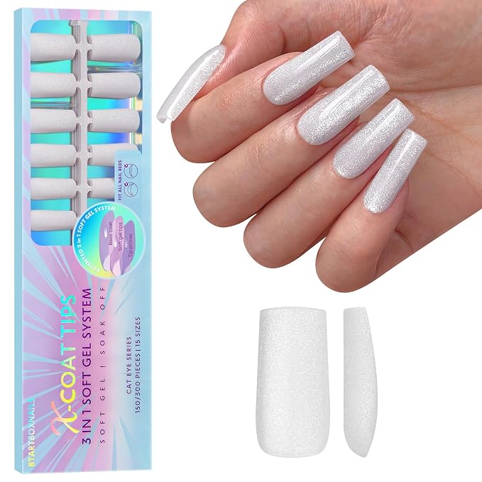 E-Frozen Cat Eye Long Square