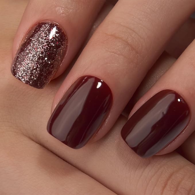 Wine Red Glitter