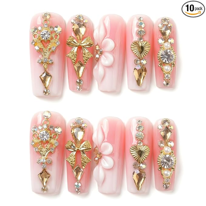 rhinestones&flowers
