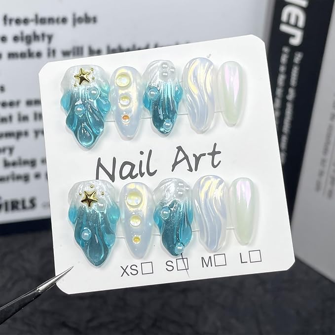 Handmade Almond Nails 23