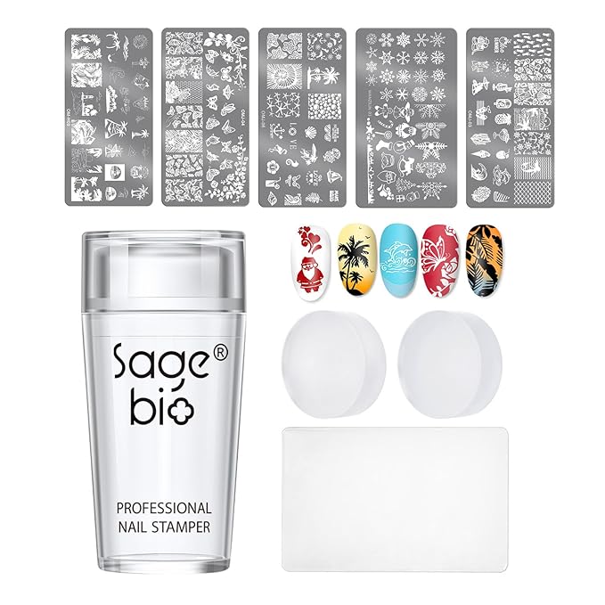 Nail Stamper with 5 Art Plates B