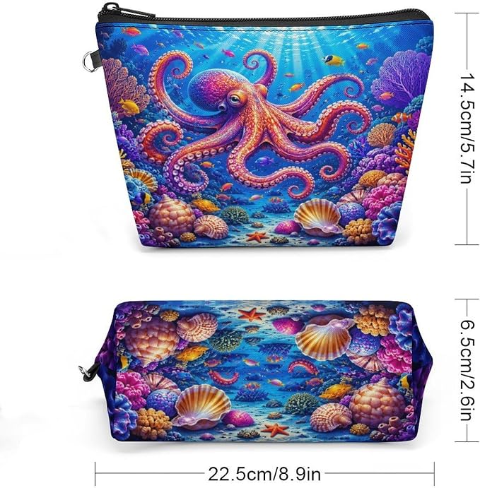 Colorful Octopus Coral Reef Underwater Scene