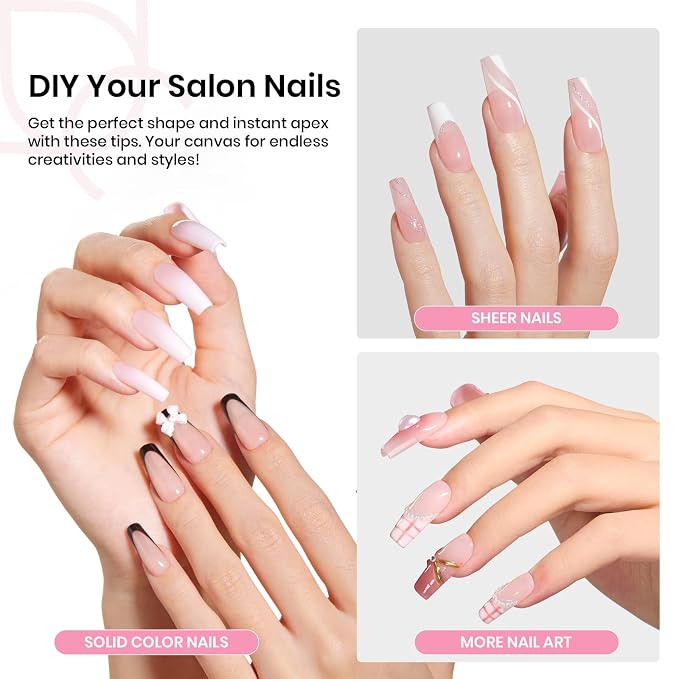 2 - Tipex Nails Kit | Medium Coffin | 224