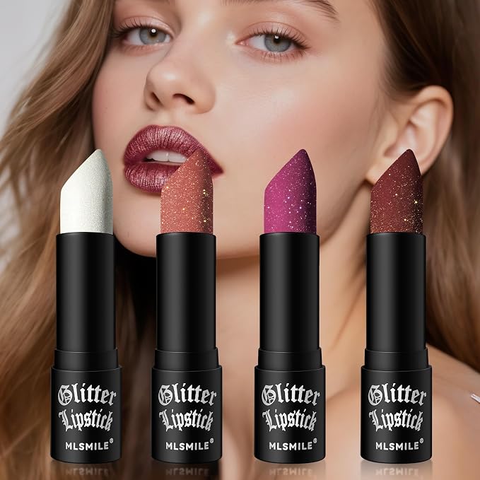 4 Pcs Shimmer Lipstick