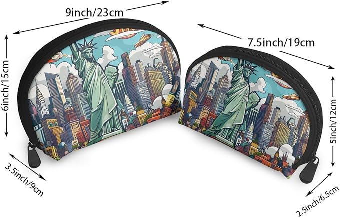 Cartoon Cute New York Theme Art