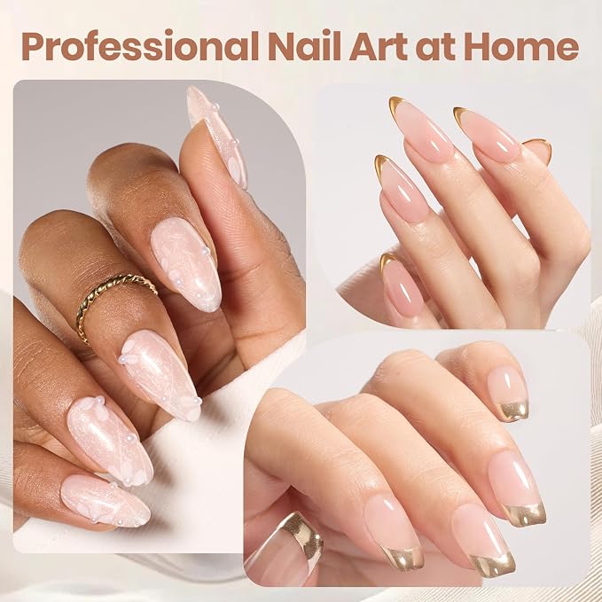 Mocha Glow & Medium Square Nail Tips