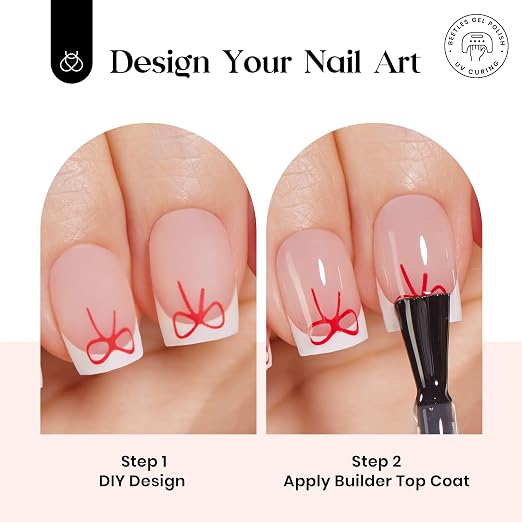 A - Press On Nail Kit | Short Square | Pink French
