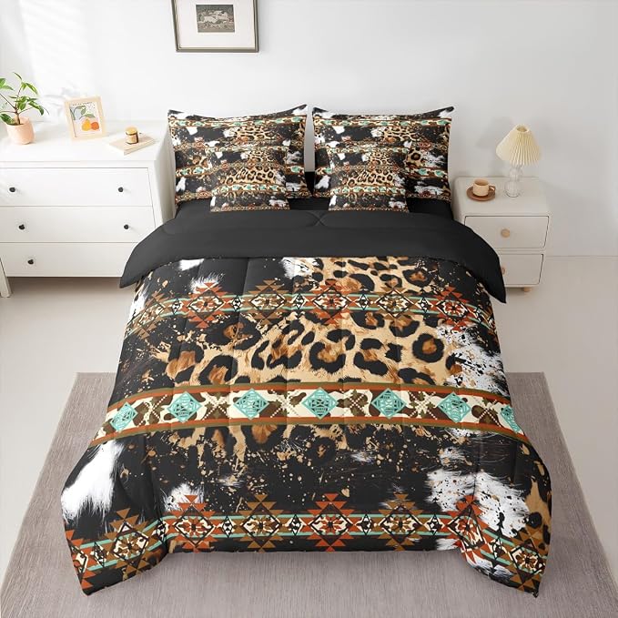 Black,beige,brown,teal
