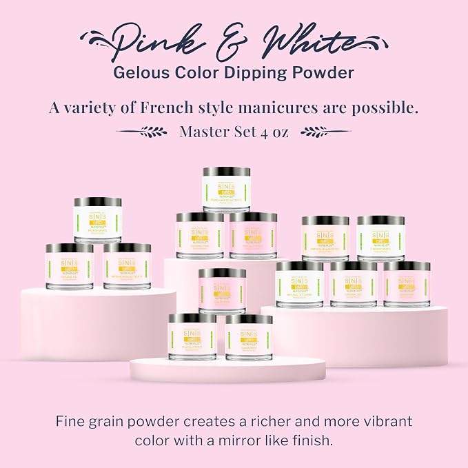 Pink & White Master Set 4oz - 14 Jars