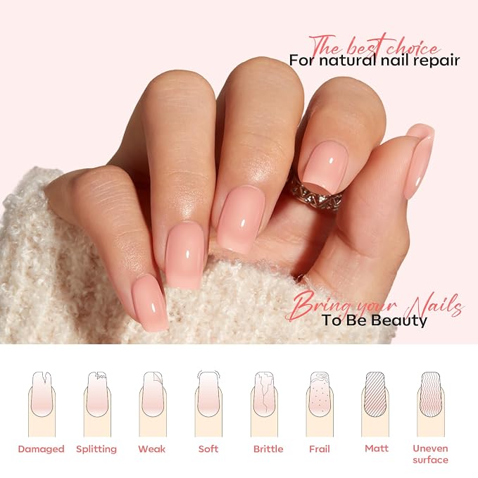 Milky White & Nude Pink