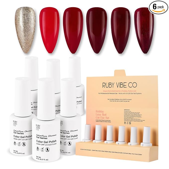 Holiday Luxe Red Cat Eye