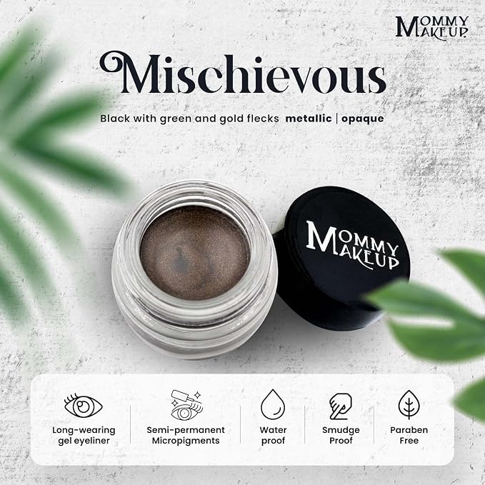 Mischievous - Black with green and gold flecks