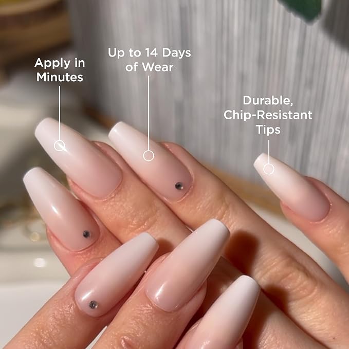 Gradient Nude (With Diamonds)