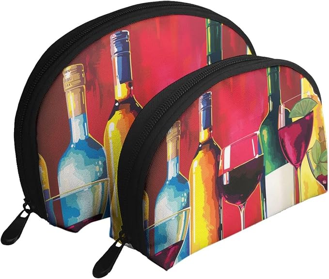 Cocktail Glasses and Wine Bottles