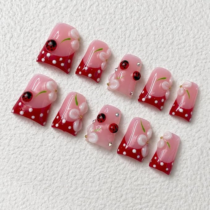 3D petals And Ladybugs