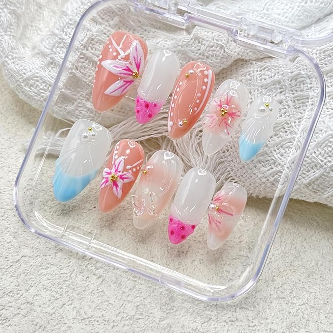 Handmade Almond Nails 20