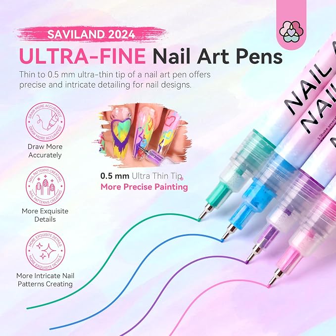 12 Colors Nail Polish Pens Set