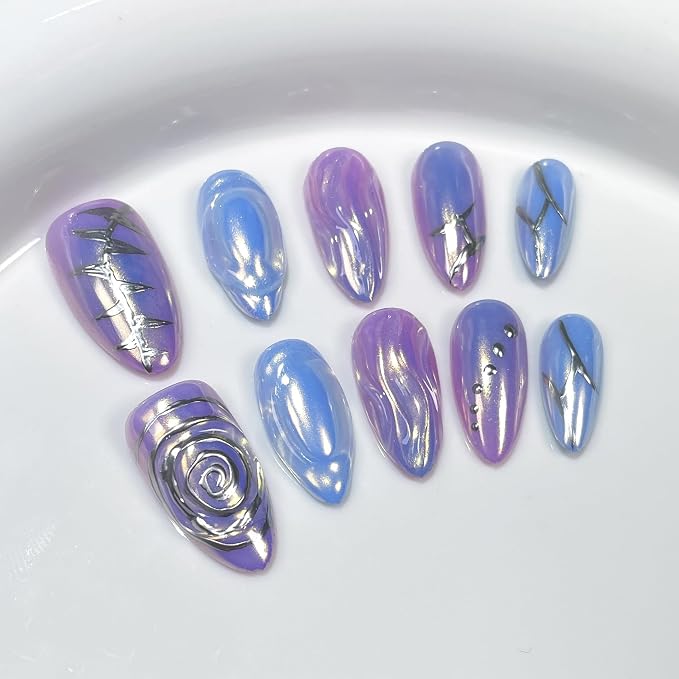 Blue and Purple
