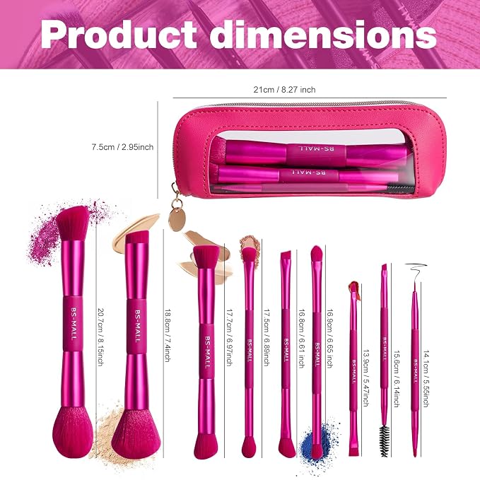 9 PCS Hot Pink