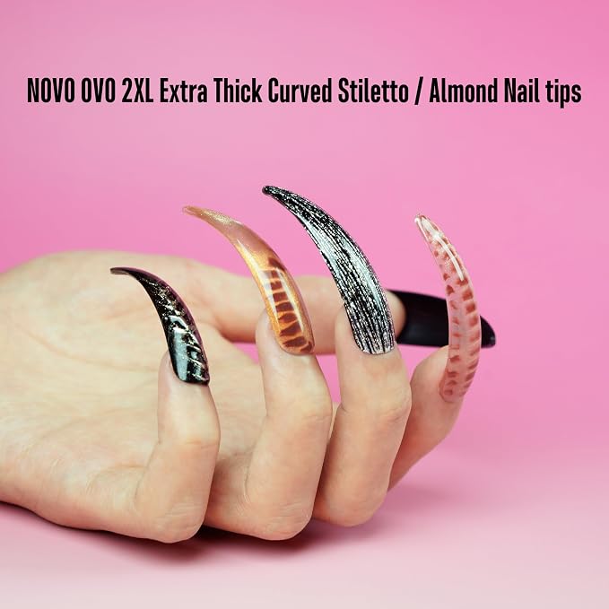 XXL Stiletto Almond Curved