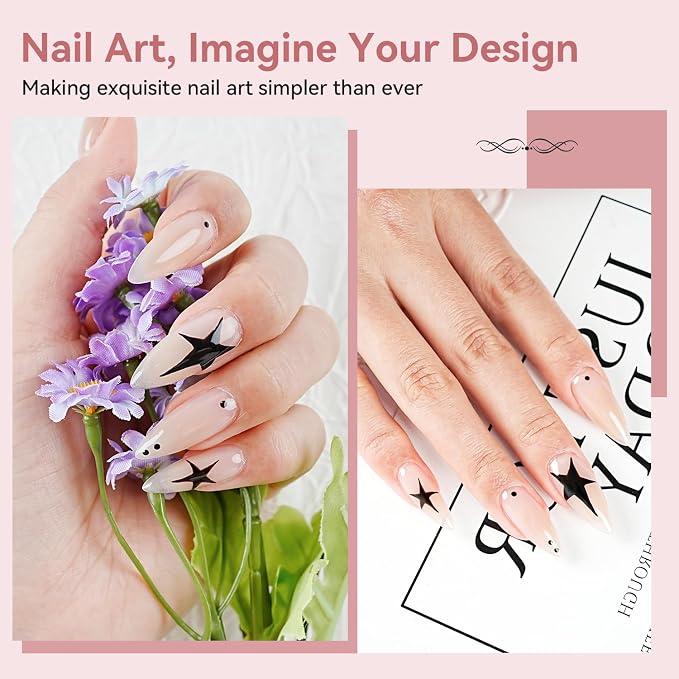 Lamp Clear Nail Tips-Long Almond-1