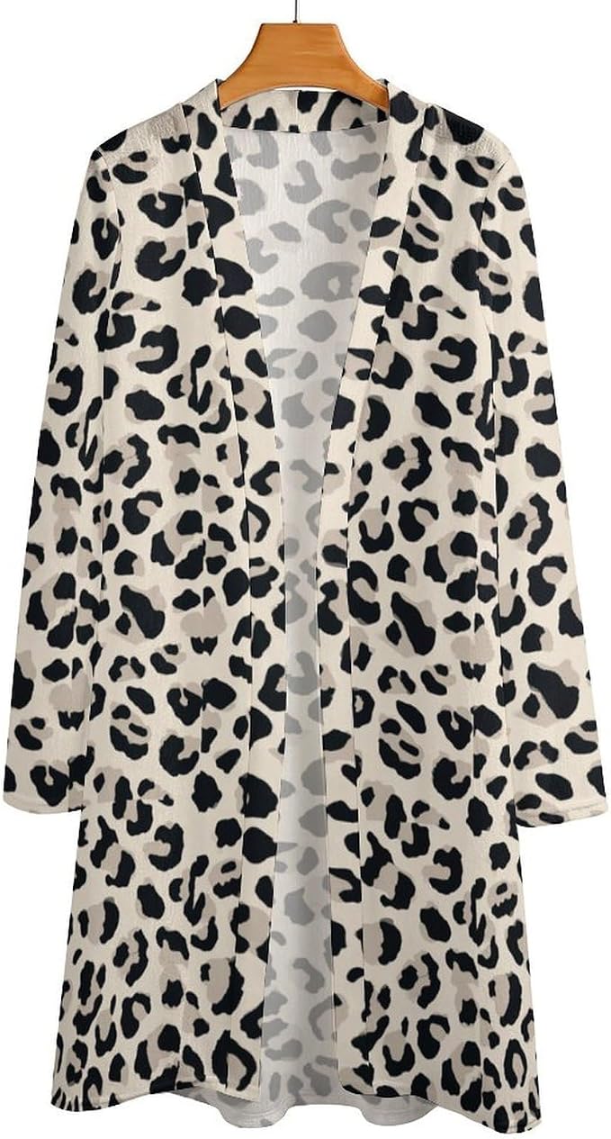 Gray Leopard Print