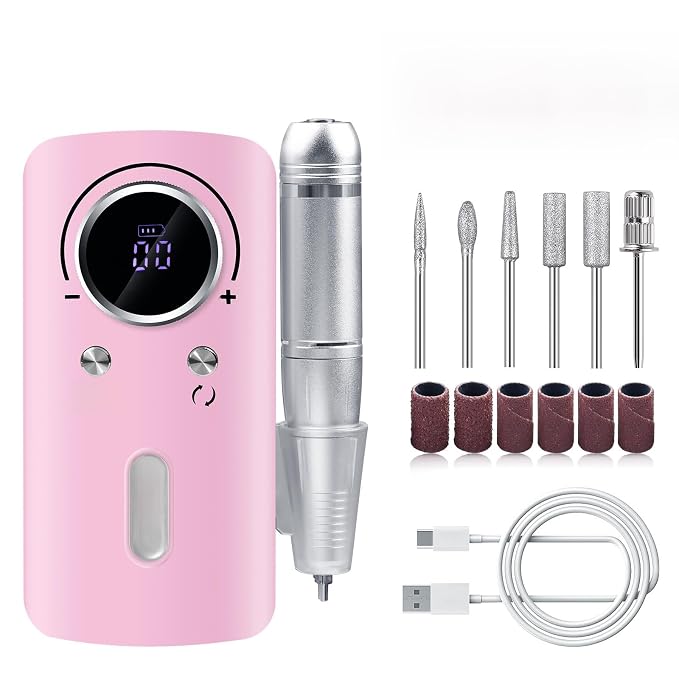 Usb Nail Drill, Pink V1