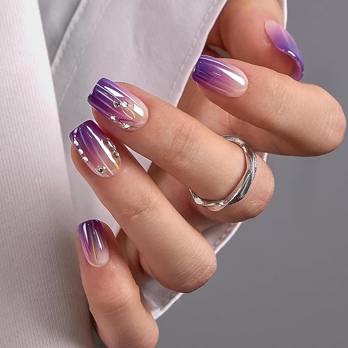 gradient purple lines