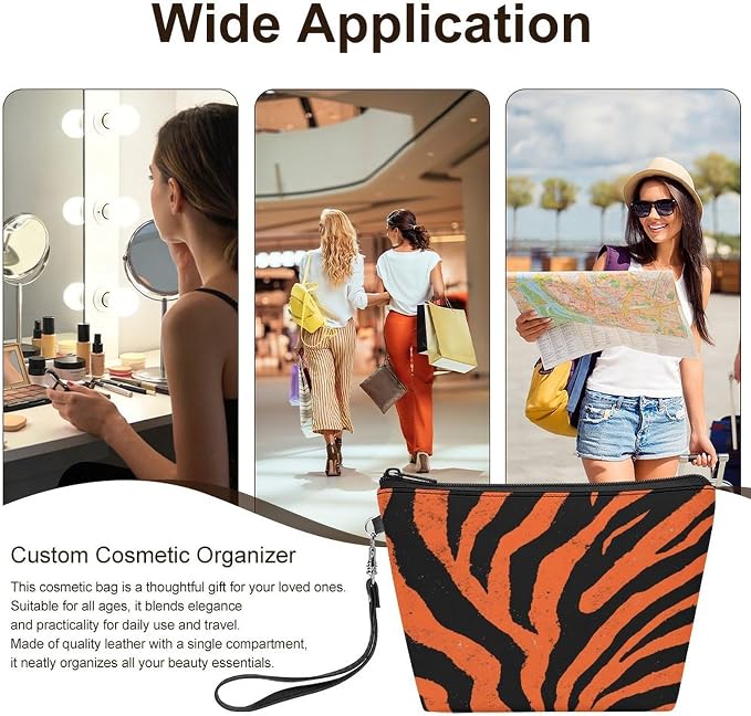 Orange Tiger Stripe Pattern