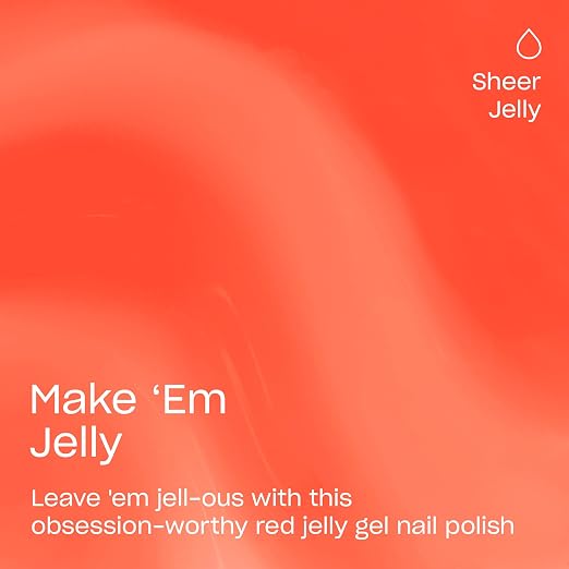 Make ‘Em Jelly | Semi-sheer Bright Coral Orange