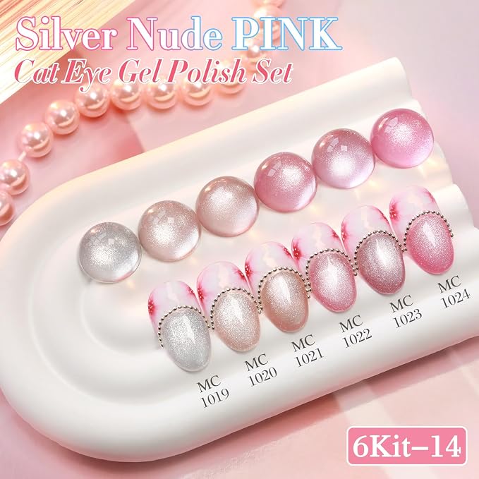 Glass Silver Pink
