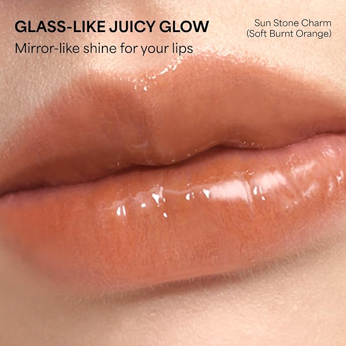 Sun Stone Charm (Soft Burnt Orange)