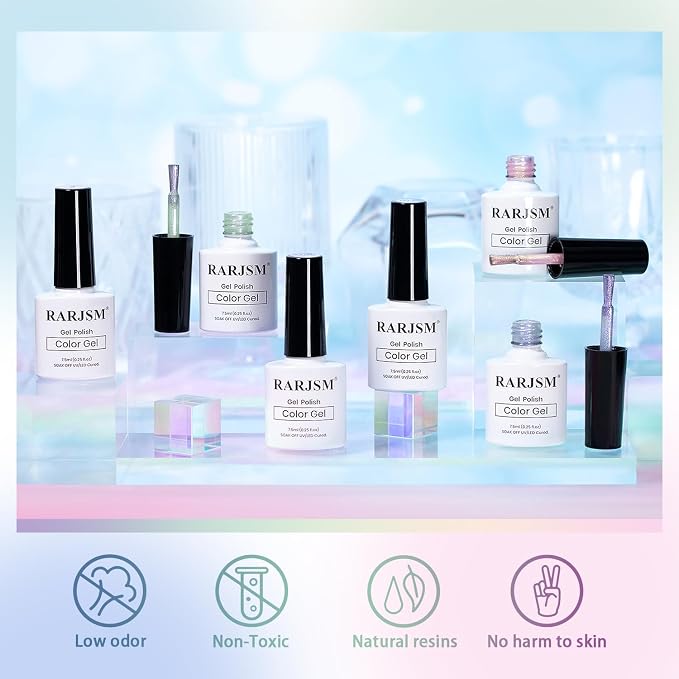 Pearl Diamond Cat Eye Gel Set