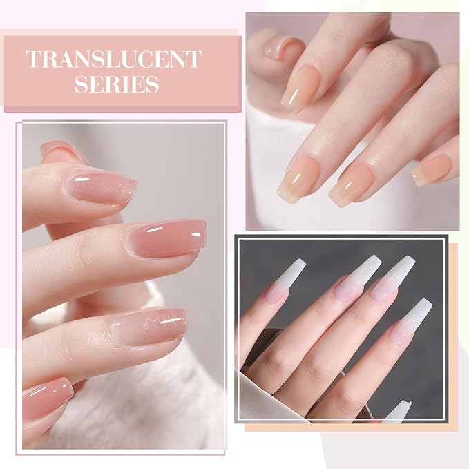Sheer Milky Nude Pink Set