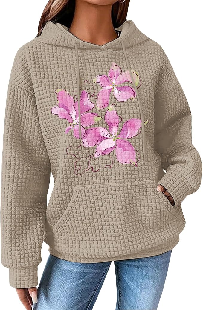 Womens Fashion Floral Print Hoodies 08