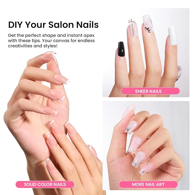 0I-Coffin Short 224pcs (Tipex Nail Kit)