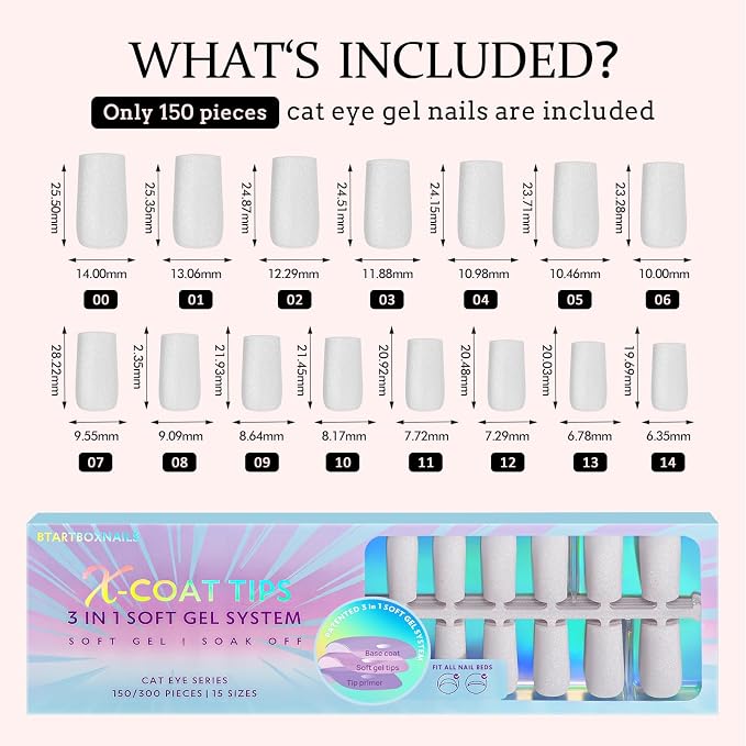 E-Frozen Cat Eye Long Square