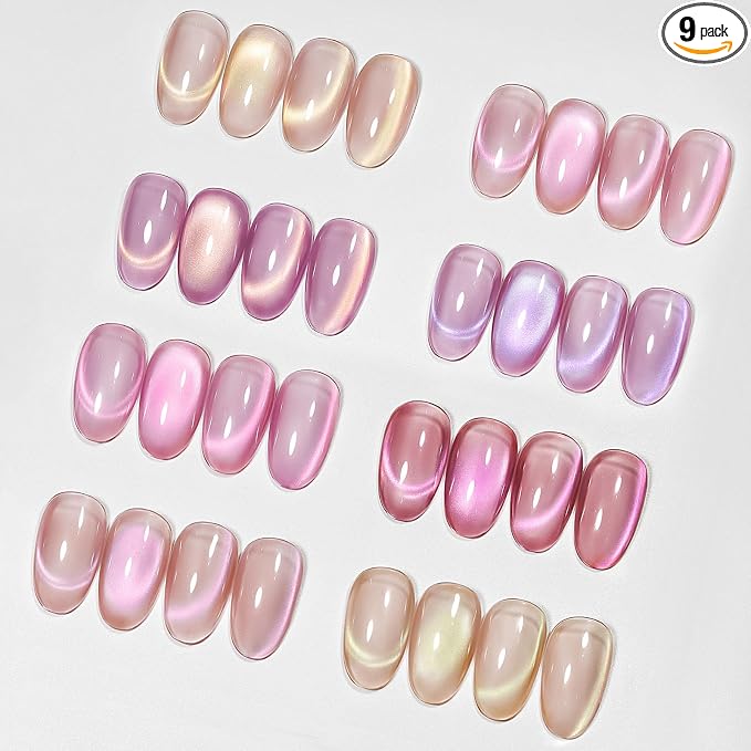Pink Porcelain Cat Eye Gel