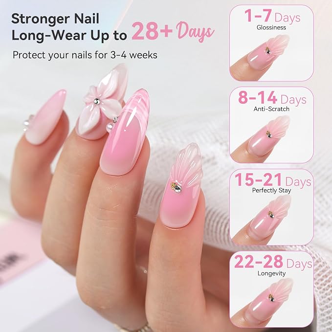 2 Colors Crystal Clear and Nature Pink